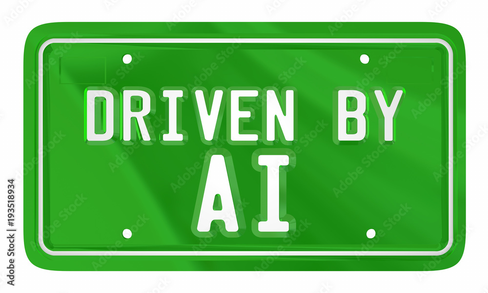 Driven By AI Artificial Intelligence Car Automobile 3d Illustration Driven By AI Artificial Intelligence Car Automobile 3d Illustration