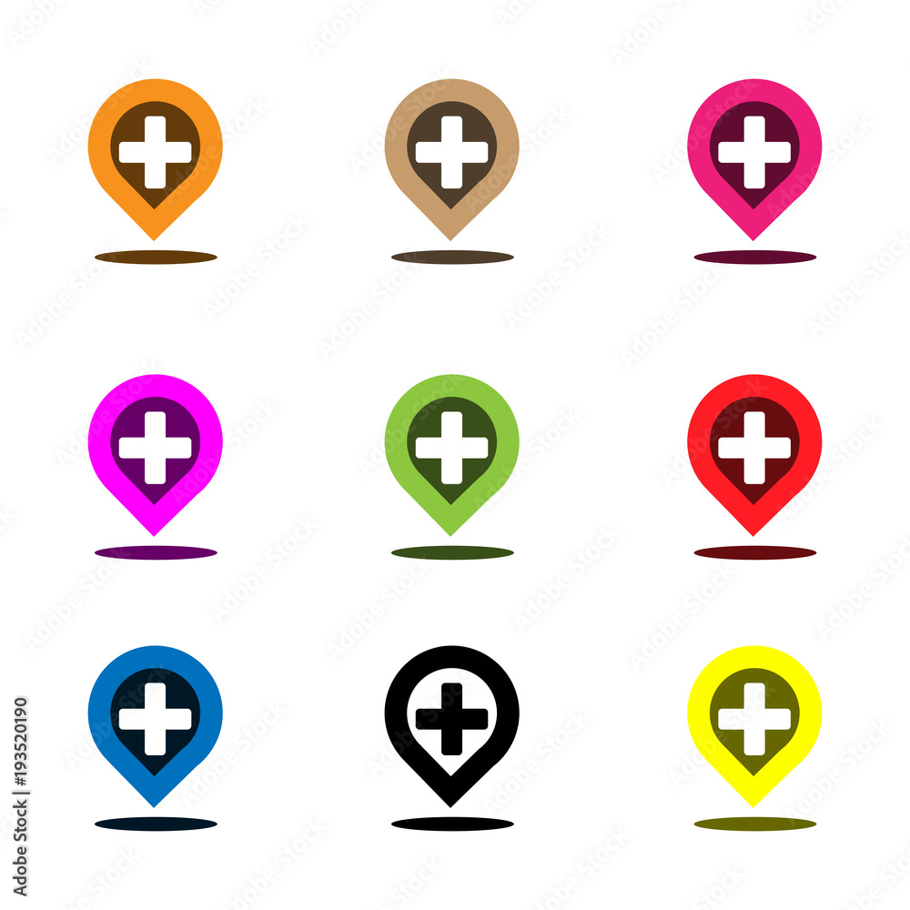 Placeholder and plus sign. Plus icon button set Placeholder and plus sign. Plus icon button set