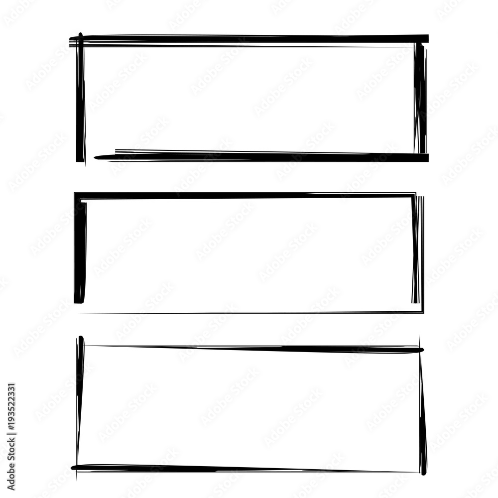black blank rectangle frame set black blank rectangle frame set