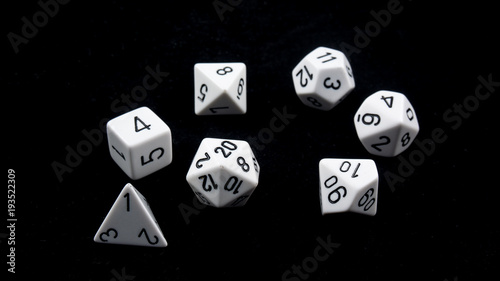 white polyhedron in the black abyss