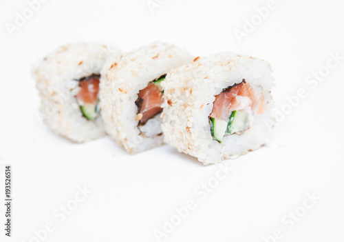 Sushi isolated on white background
