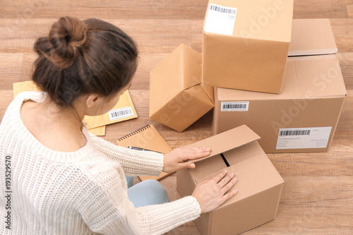 Female startupper preparing...