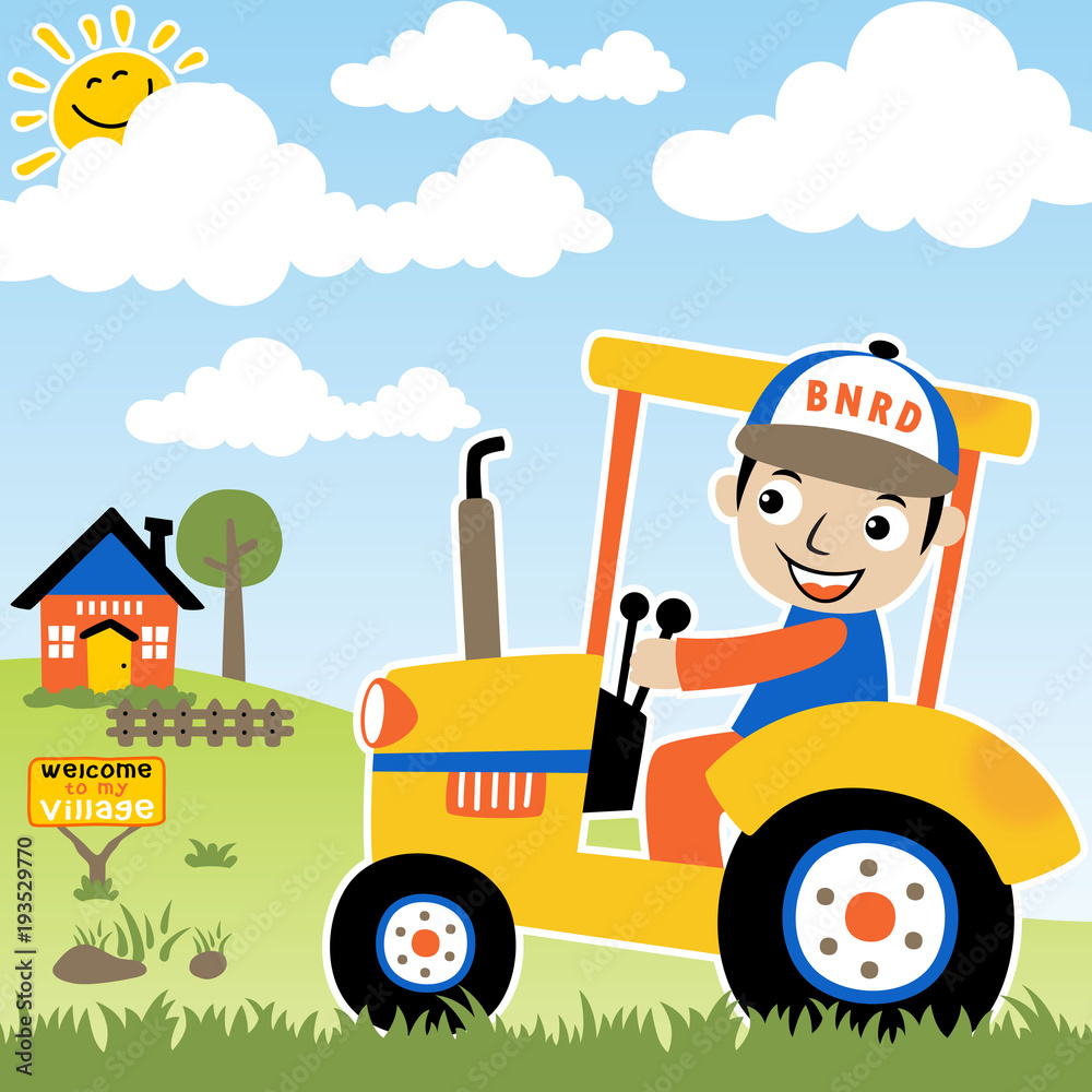 Cartoon Tractor