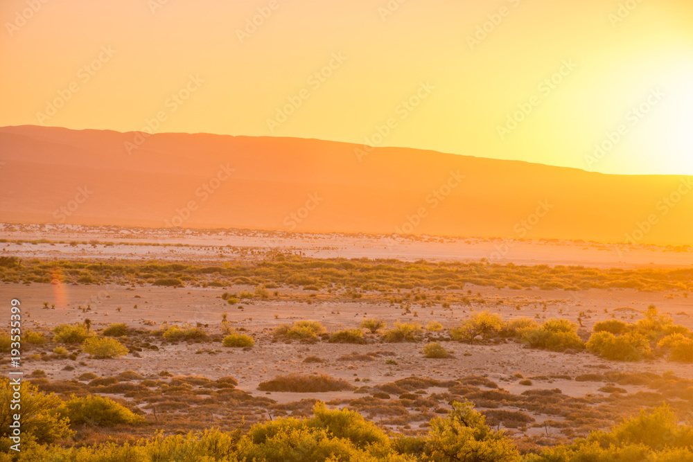 Stunning susnset in the desert of Cuatrocienegas, Coahuila