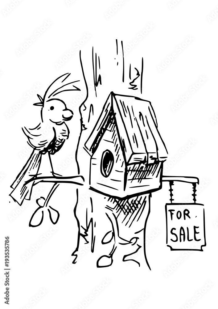 Vogelhuis te koop