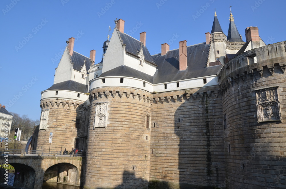 Château Anne de Bretagne, Nantes : remparts et grand logis