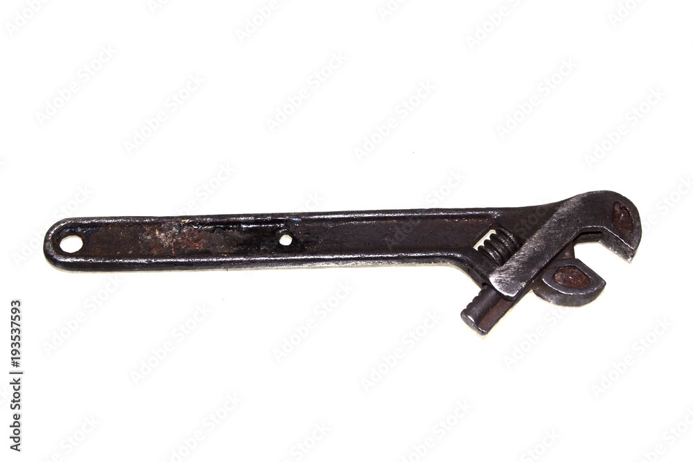 adjustable wrench isolated on white background adjustable wrench isolated on white background