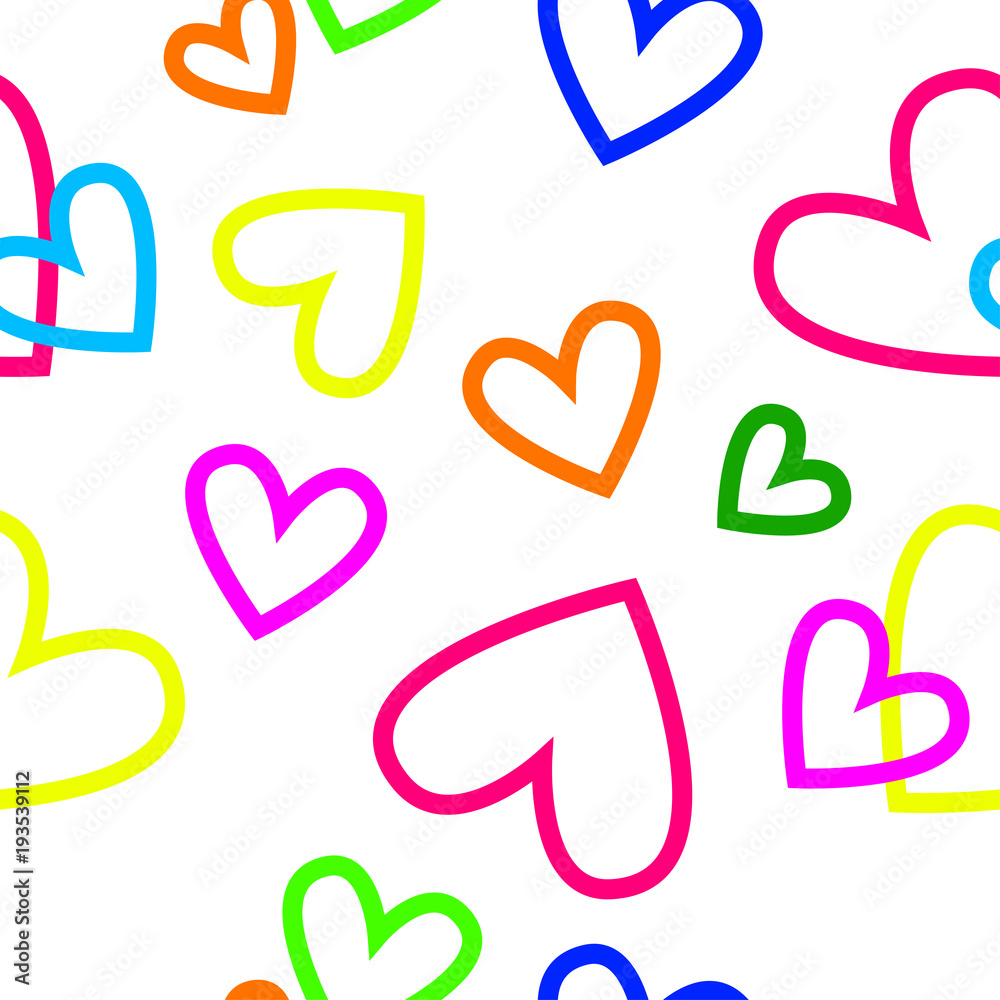 Simple seamless texture of hearts. Simple seamless texture of hearts.