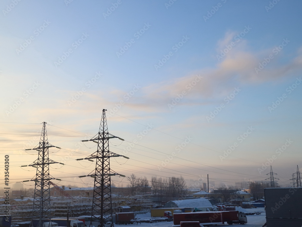 power, plant, industry, industrial, energy, electric, electricity, station, background, sky, technology, architecture, nuclear, zone, building, line, tower, wire, energetic, sun, environment, construc