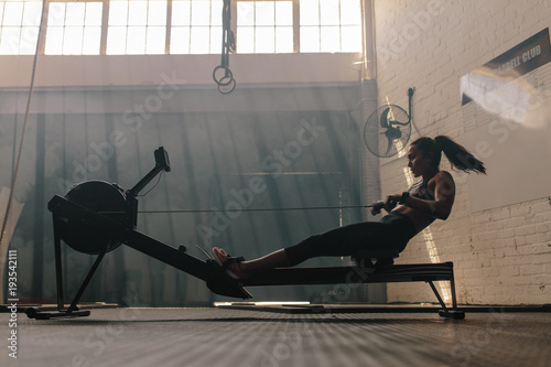 Woman working out photo