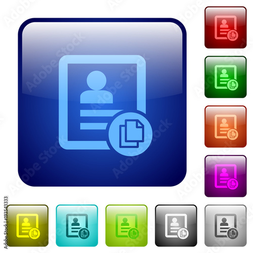 Copy contact color square buttons