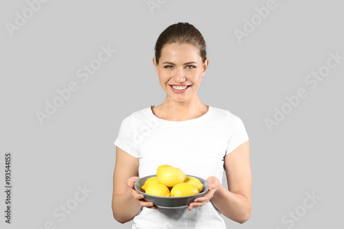 Beautiful young woman with ...