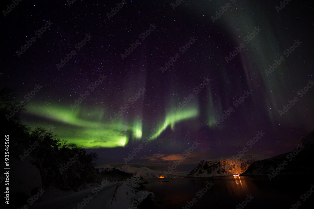 Aurora borealis über Norwegen