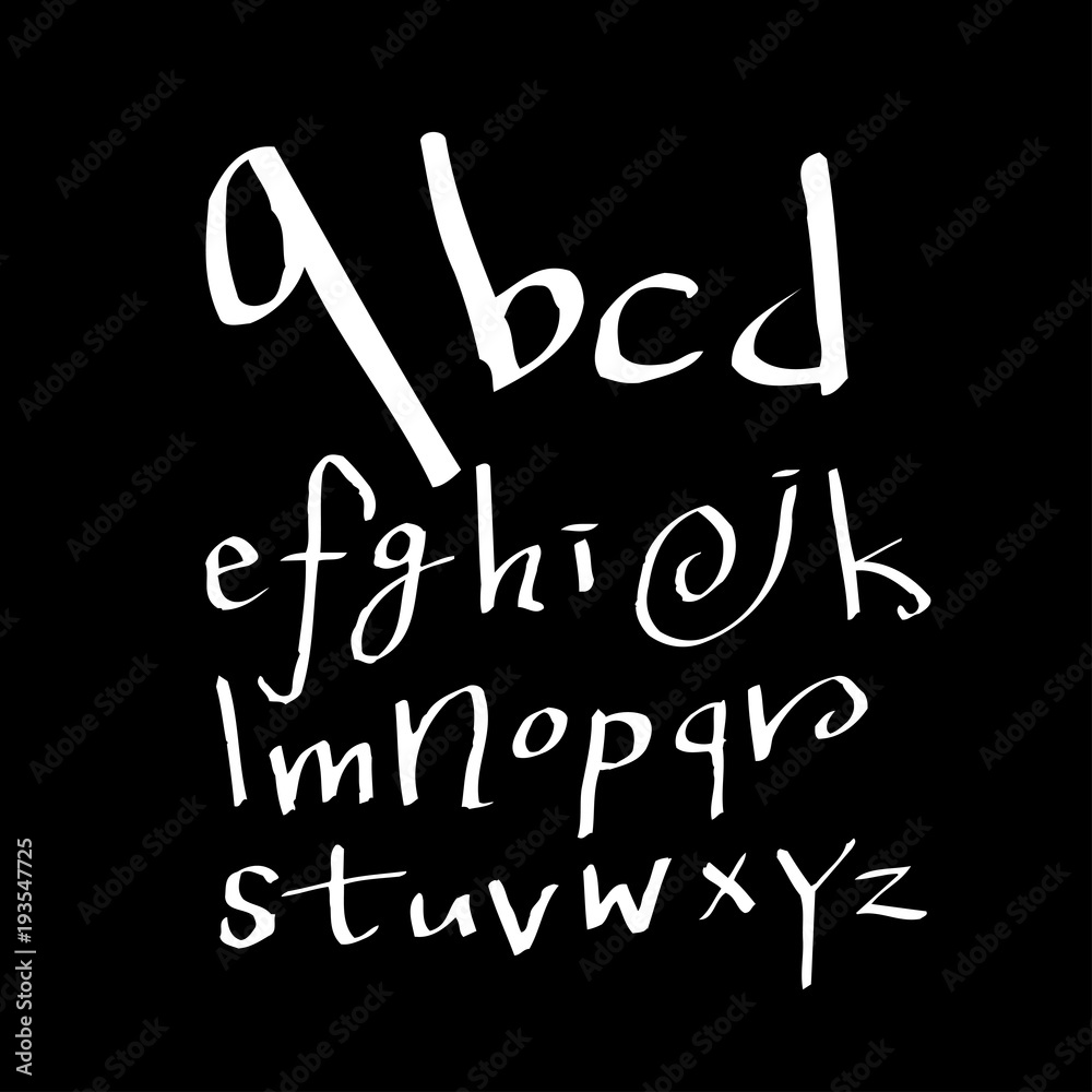 벡터 문자 / 손으로 쓴 글씨체