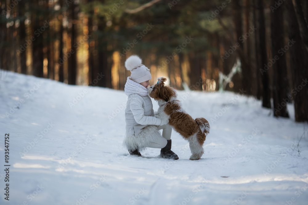children and dogs concept of friendship loyalty
