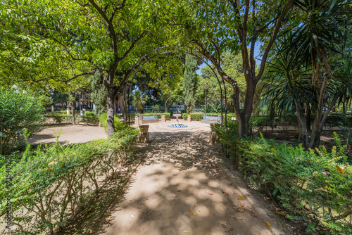 Gardens of Catalina de Rivera in Seville  Spain