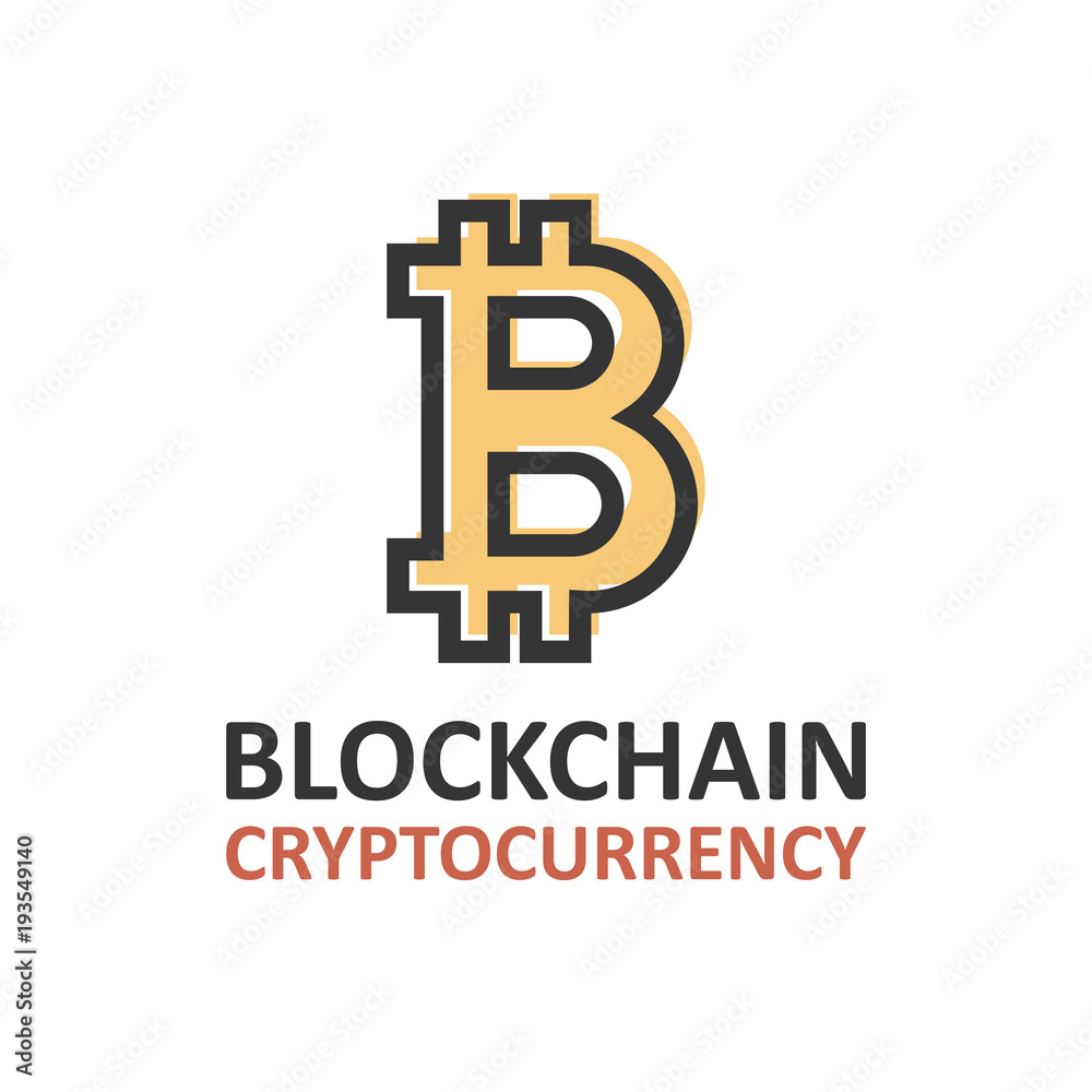 Bitcoin Icon on white background Bitcoin Icon on white background