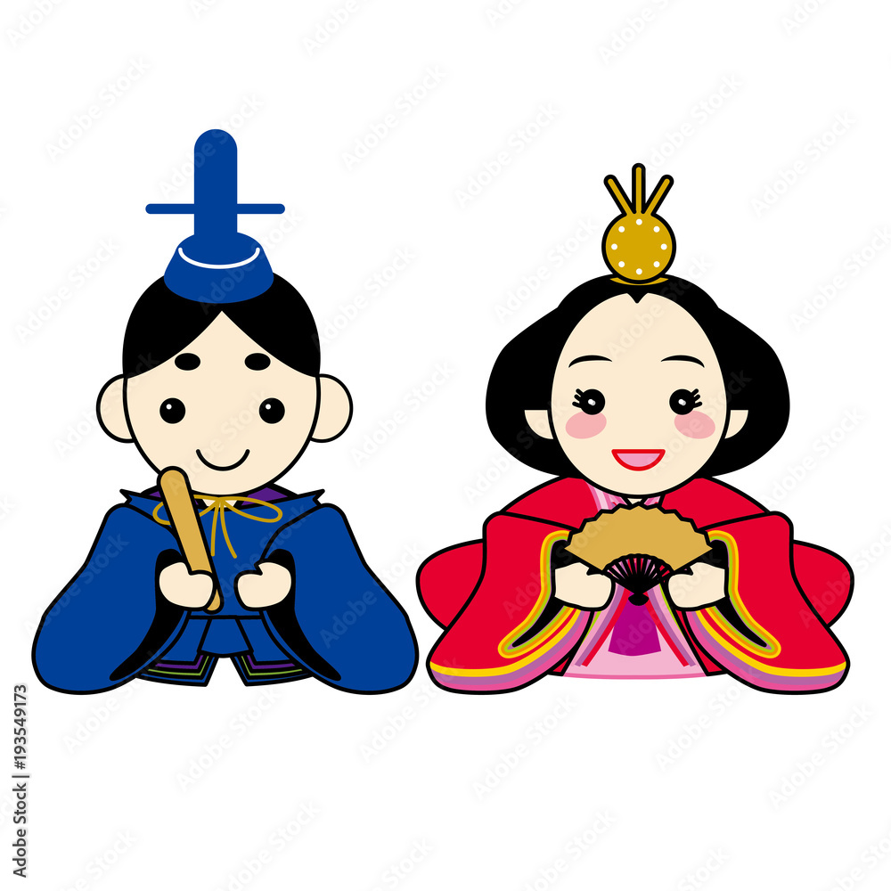 ひな祭りのイメージイラスト 雛人形 ひな人形 雛祭り ベクターデータ Stock Vektorgrafik Adobe Stock