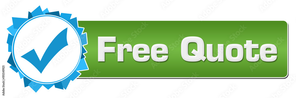 Free Quote Blue Green Random Shapes Circle Bar 