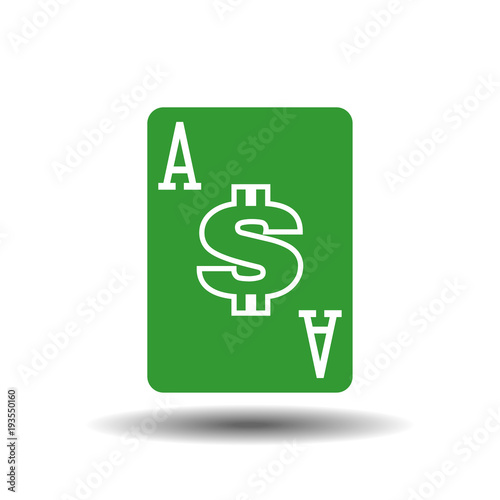 Ace of bucks vector illustration