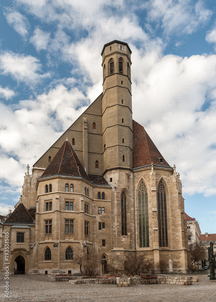 Obraz premium Friars Minor Conventual Church, Minoritenkirche in Vienna