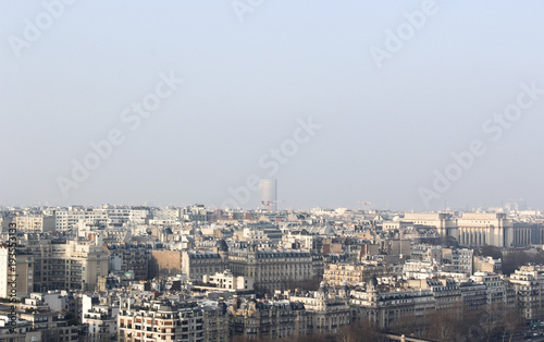 view of Paris and Haussmann architecture