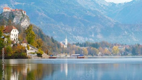 Wallpaper Mural A pletna, traditional Slovenia boat Torontodigital.ca