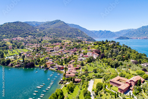 Lago di Como (IT) - Vista aerea di Pescallo photo