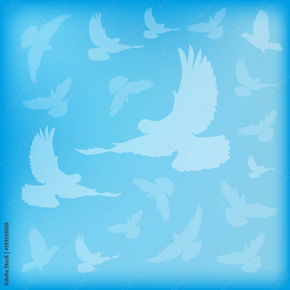 3054673 blue blurred background birds doves silhouettes 3054673 blue blurred background birds doves silhouettes