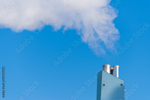 smoking factory chimney