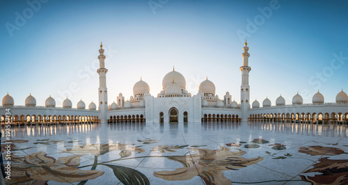 Abu Dhabi, UAE, 04 January 2018, Sheikh Zayed Grand Mosque in the Abu Dhabi, United Arab Emirates photo