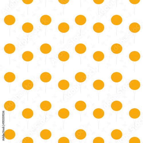 Wallpaper abstraction dandelions. Floral seamless pattern. Vector illustration.