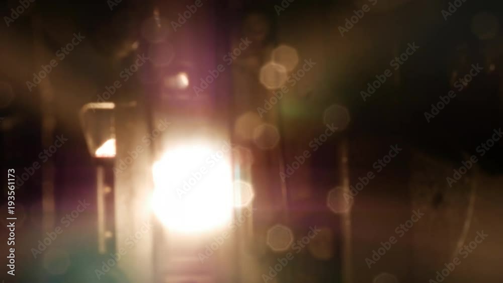 luces que genera un proyector antiguo de cine de 8mm