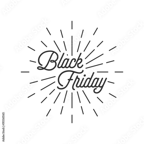 black friday with burst