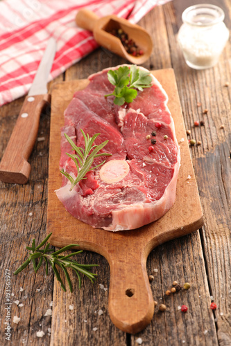 raw lamb chop