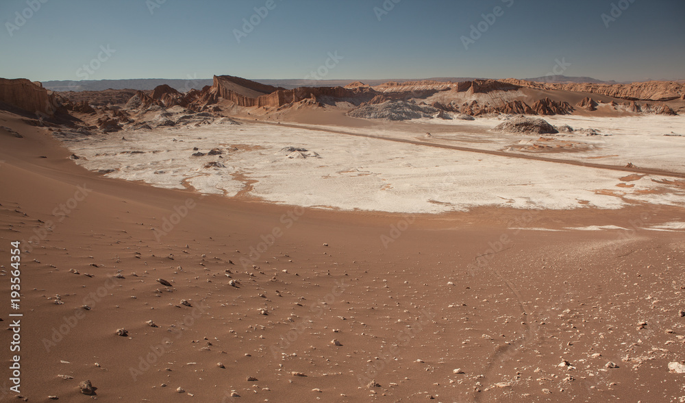 View over the beautiful Atacama desert View over the beautiful Atacama desert