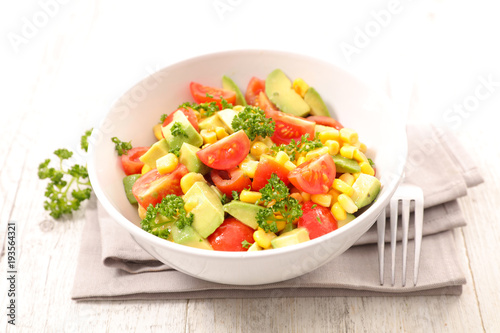 bowl of avocado salad
