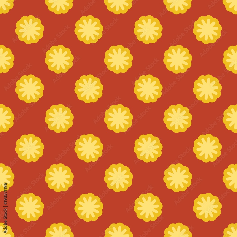 Fototapeta premium floral seamless pattern, retro style