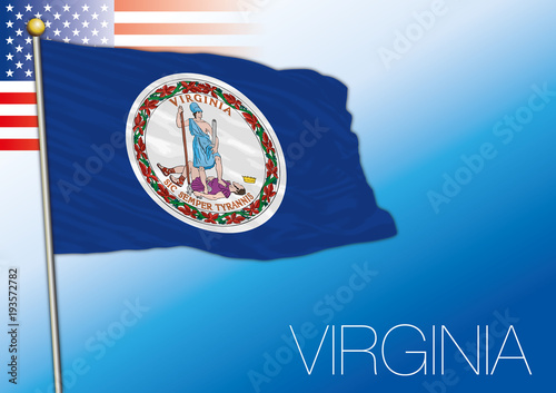 Virginia federal state flag, United States