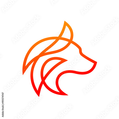 Wolf Logo Stock Vector