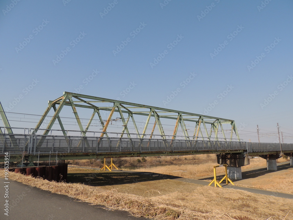Arakawa Bridge on Musashino Line 武蔵野線の荒川橋梁 Arakawa Bridge on Musashino Line 武蔵野線の荒川橋梁