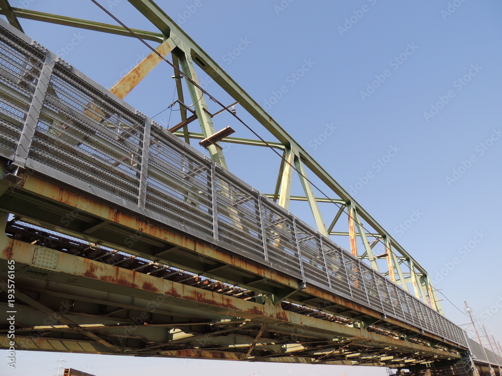 Arakawa Bridge on Musashino Line 武蔵野線の荒川橋梁 Arakawa Bridge on Musashino Line 武蔵野線の荒川橋梁