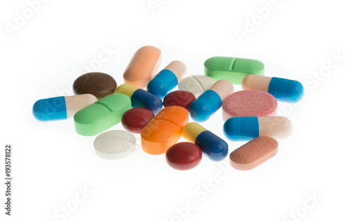 various colorful pills