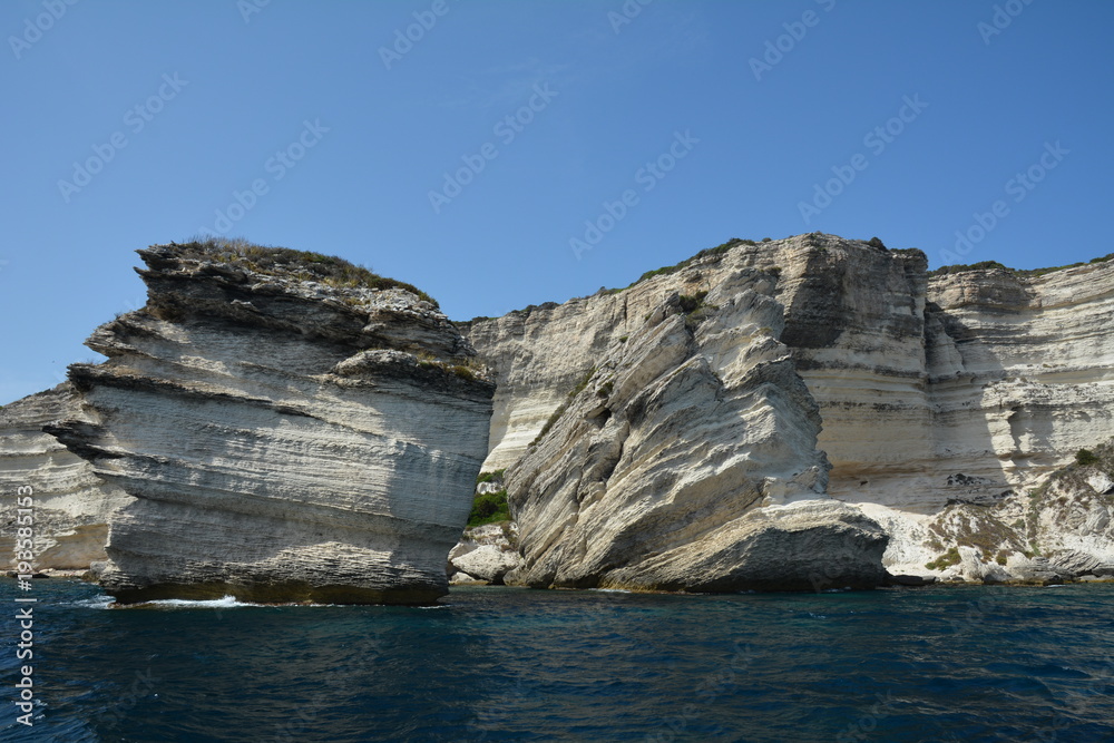 Corse, falaise calcaire.