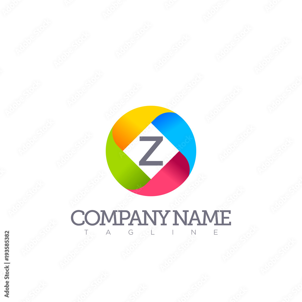 z modern letter logo template z modern letter logo template