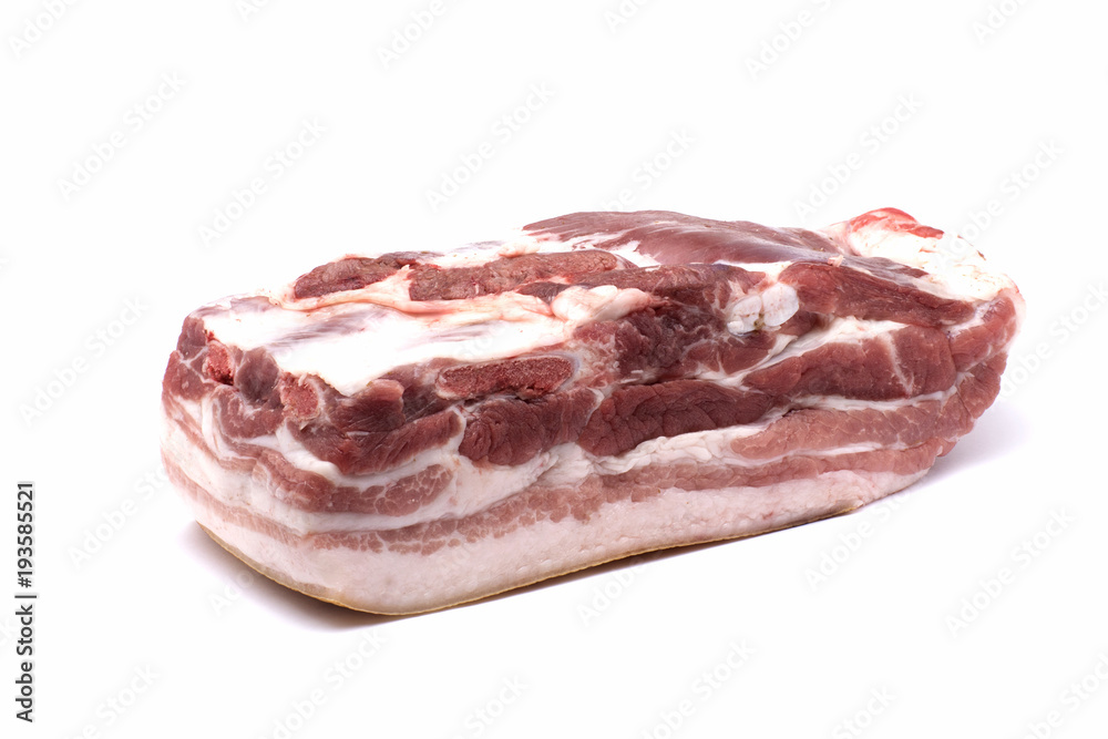 Fresh pork shoulder joint isolated on white Fresh pork shoulder joint isolated on white