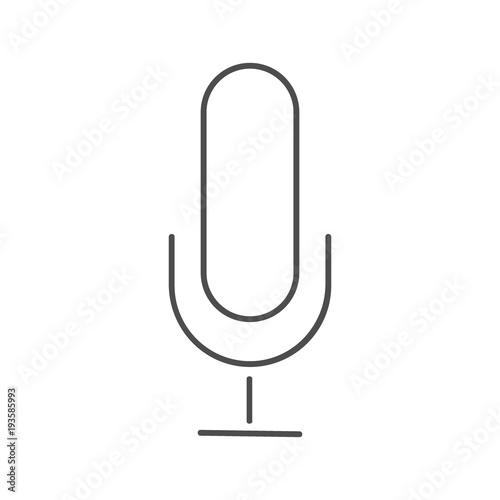 Microphone icon, Microphone icon vector, in trendy flat style isolated on white background. Microphone icon image, Microphone icon illustration