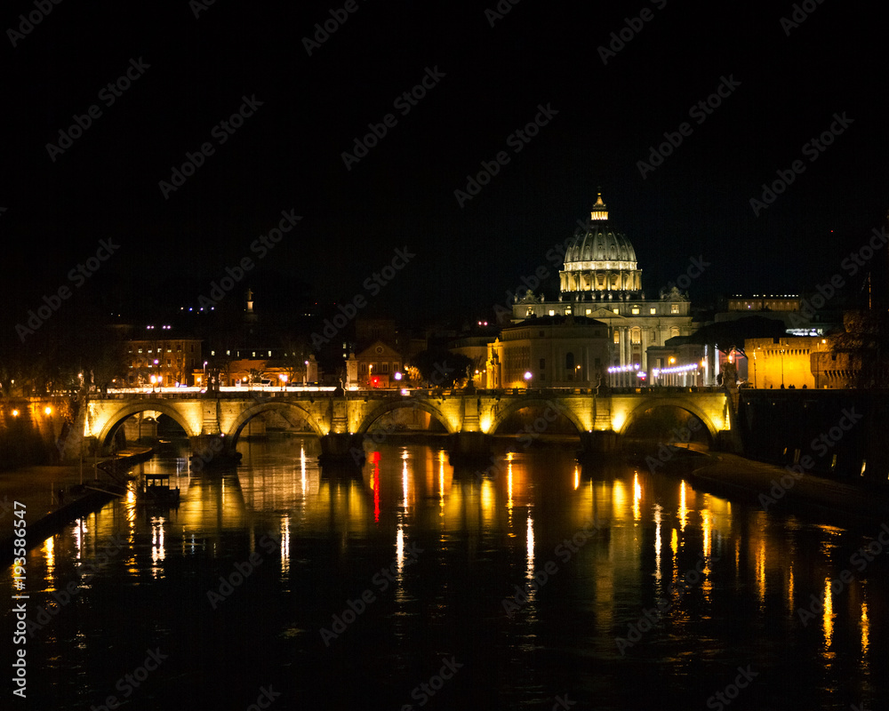 Fototapeta premium St. Peter's Basilica Night