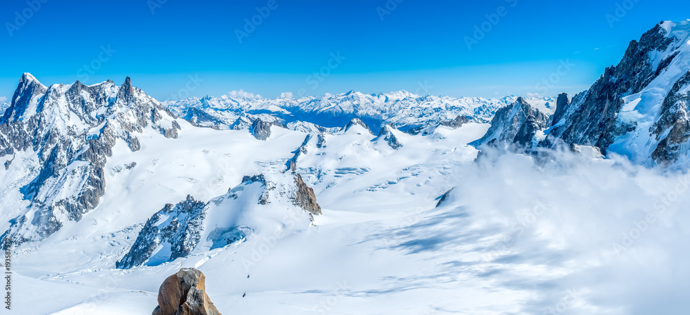 Mont Blanc mountain in France