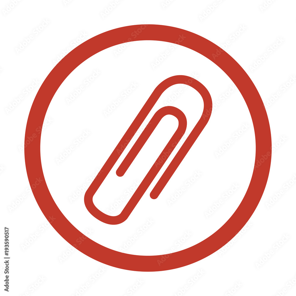 Clip icon on white background. Clip icon on white background.
